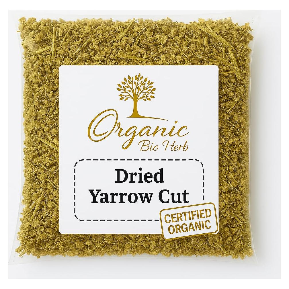 Flores de Yarrow Secas Orgánicas Premium 28.35 g - Hierbas Bio
