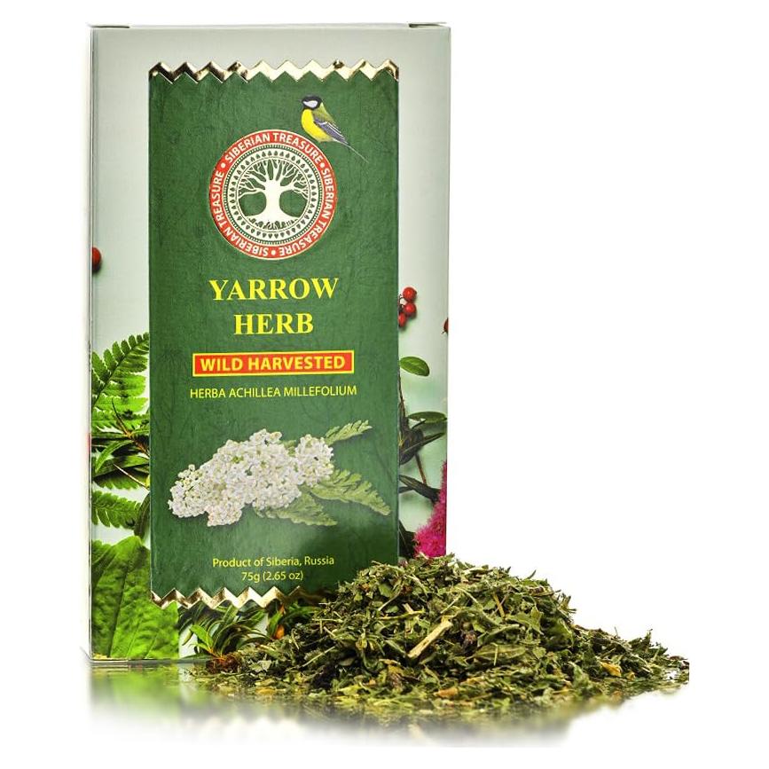 Hierba de Yarrow Natural Tesoro Siberiano 75 Gr Premium