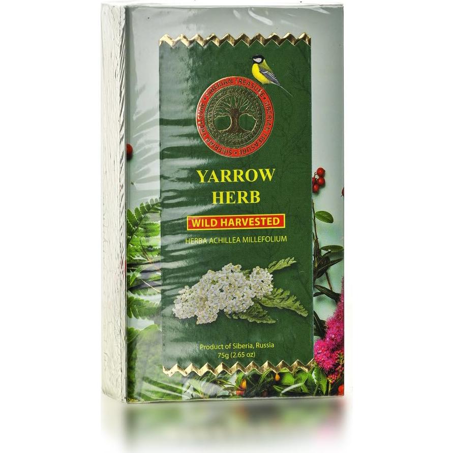 Hierba de Yarrow Natural Tesoro Siberiano 75 Gr Premium