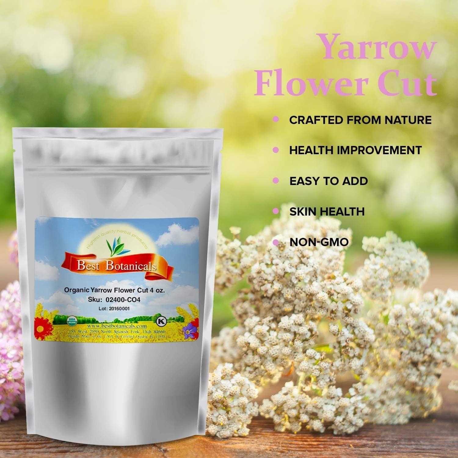 Corte de Flor de Milenrama Orgánico 113.4 g Mejores Botánicos