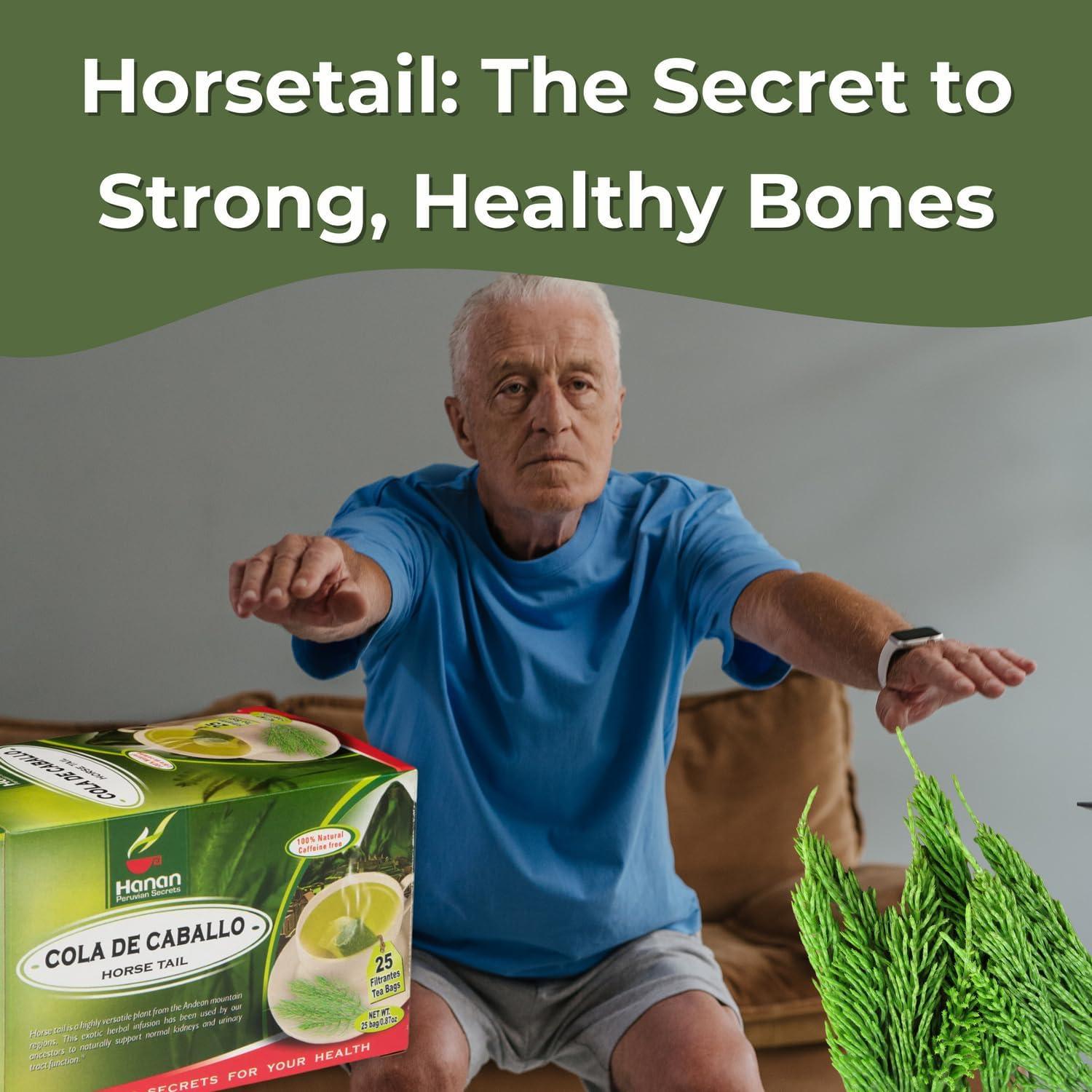 Té de Cola de Caballo Hanan - 25 Bolsitas 100% Natural Perú