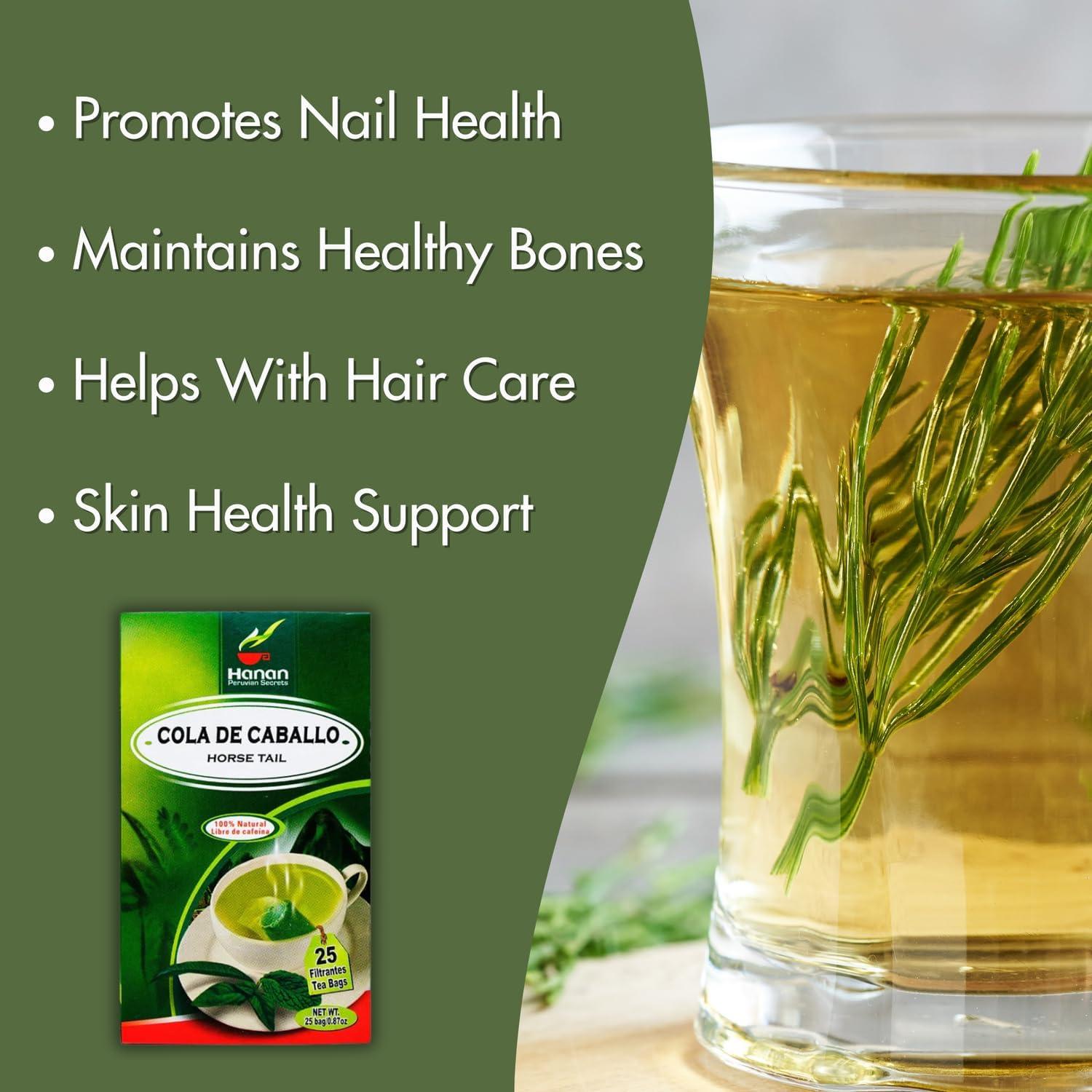 Té de Cola de Caballo Hanan - 25 Bolsitas 100% Natural Perú