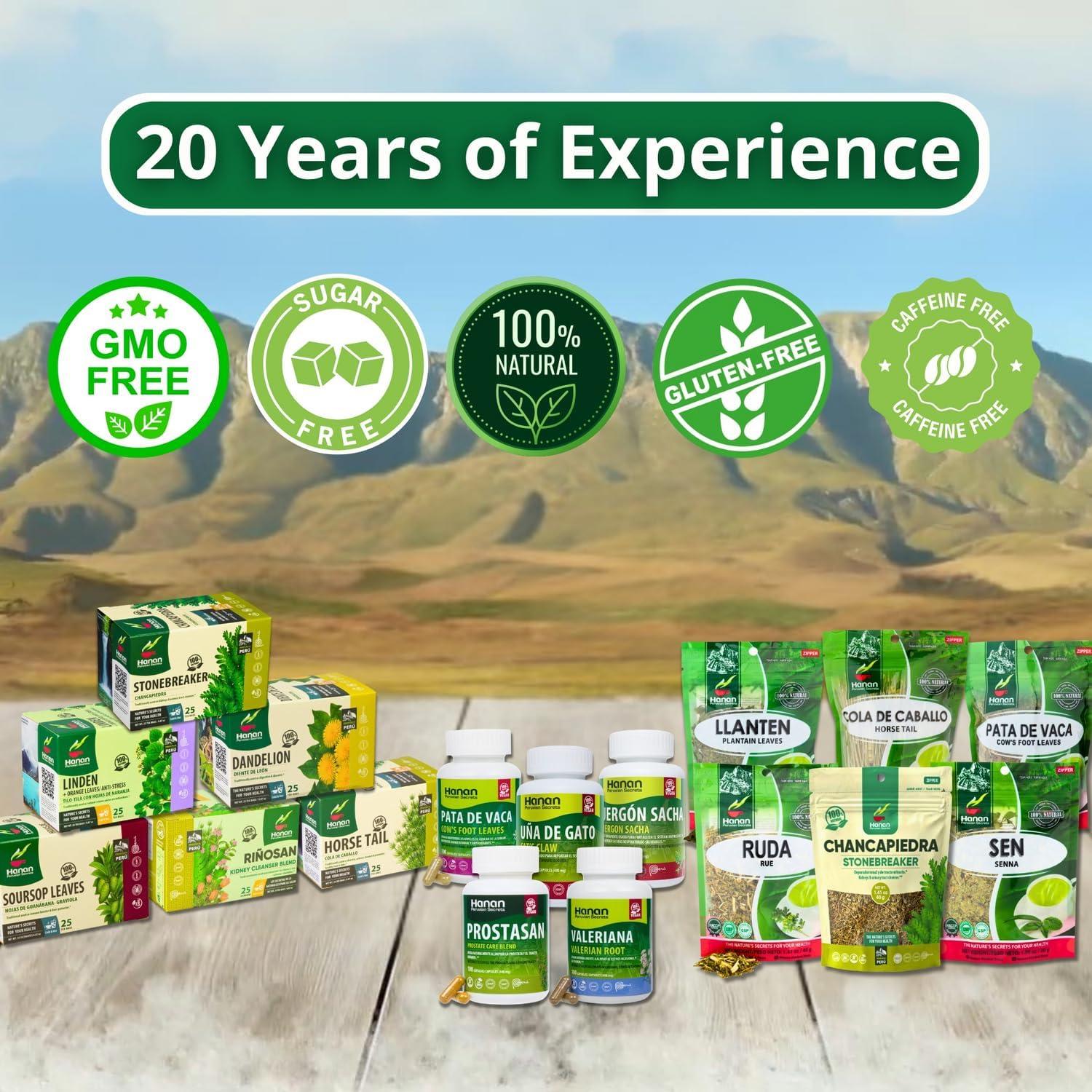 Té de Cola de Caballo Hanan - 25 Bolsitas 100% Natural Perú