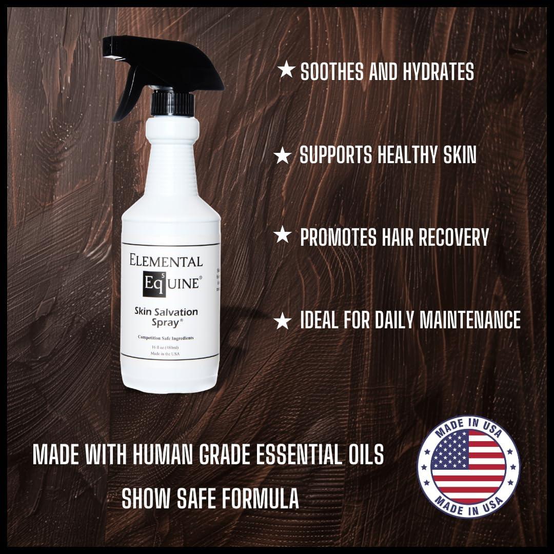 Spray de Salvación de Piel EQ5 473ml para Caballos - Alivio Costras y Ronchas