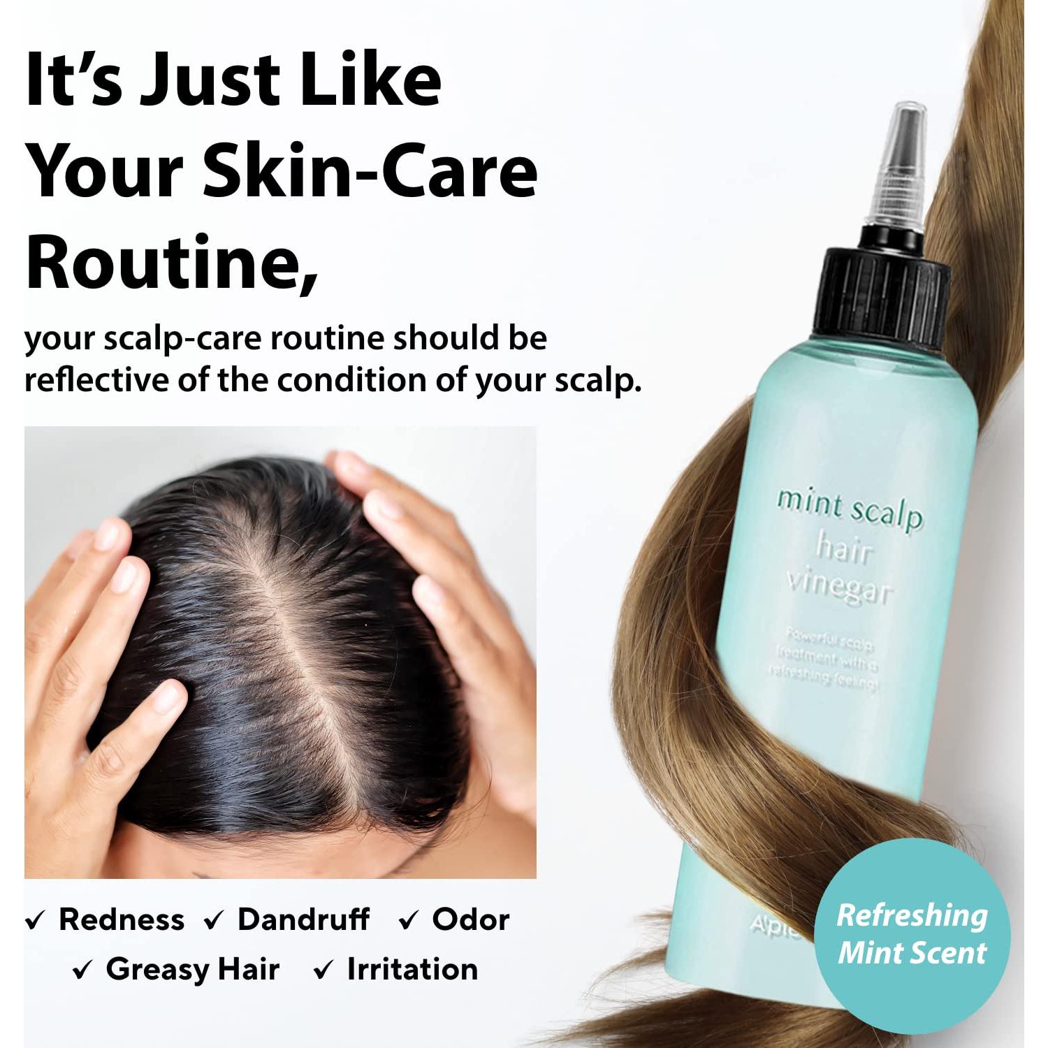 A'PIEU Vinagre de Menta para Cabello 199.5 ml - Control de Aceite