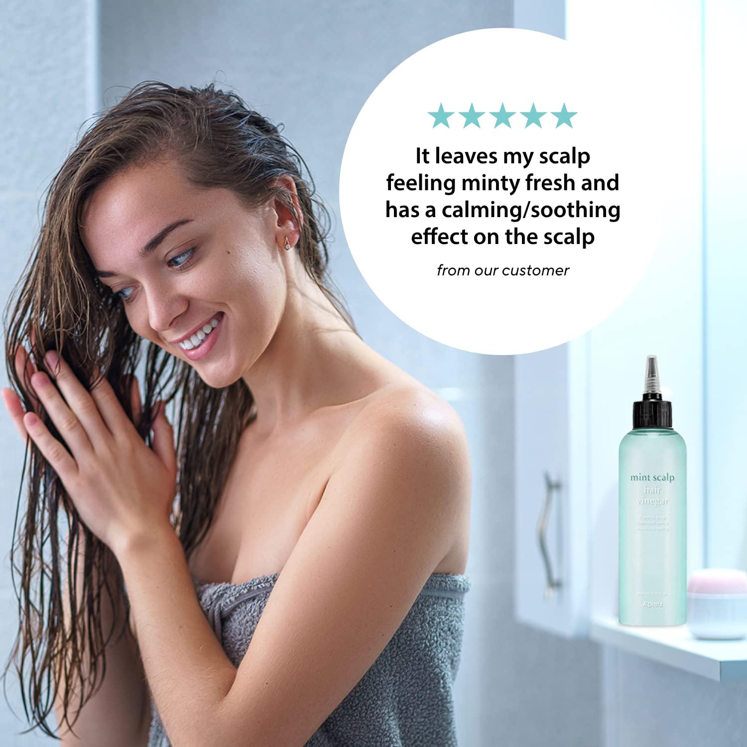 A'PIEU Vinagre de Menta para Cabello 199.5 ml - Control de Aceite