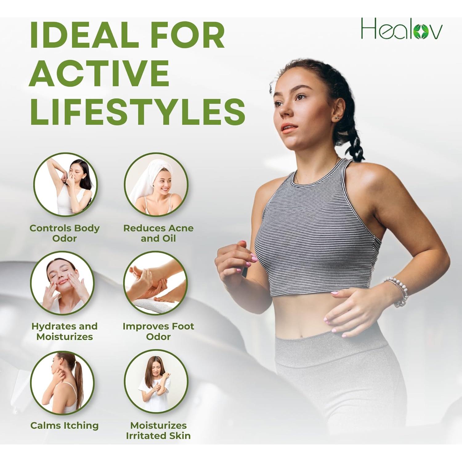 Limpiador Facial Natural Healov - Jabón de Árbol de Té 150g