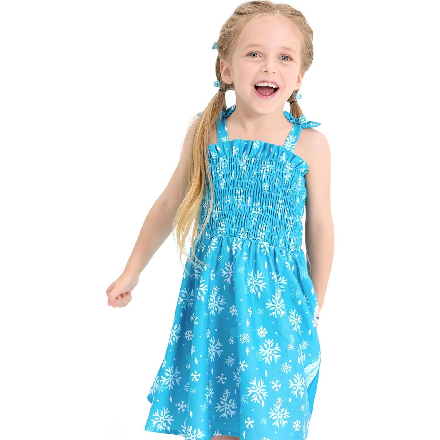 Vestido de Verano Disney Frozen Elsa para Niña 3T Azul