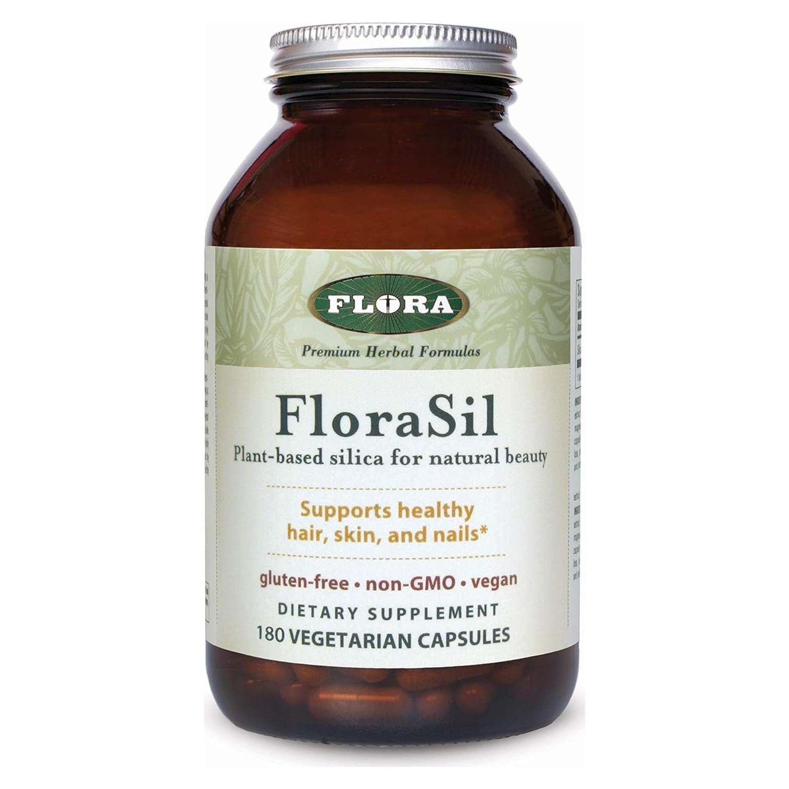 Suplemento de Sílice FloraSil Flora - 180 Cápsulas Veganas