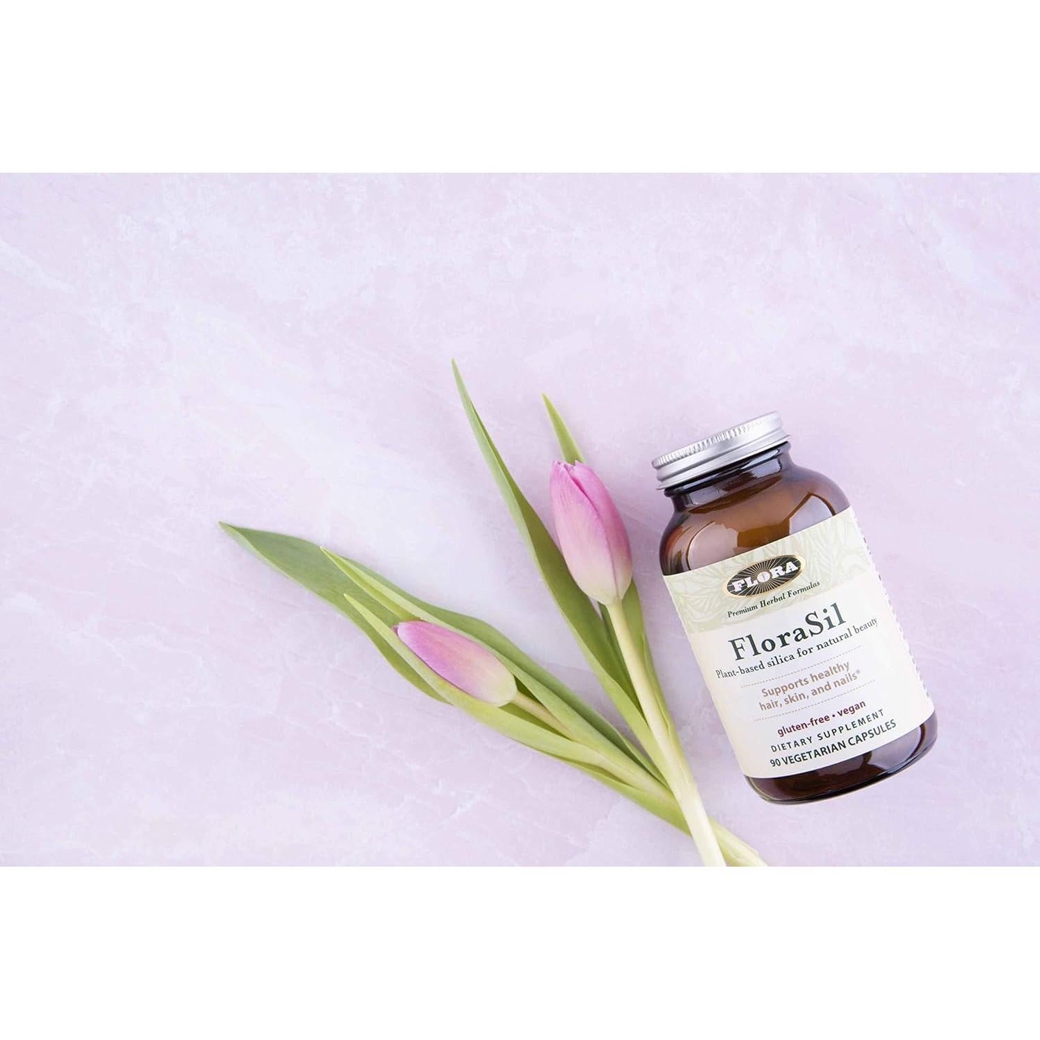 Suplemento de Sílice FloraSil Flora - 180 Cápsulas Veganas