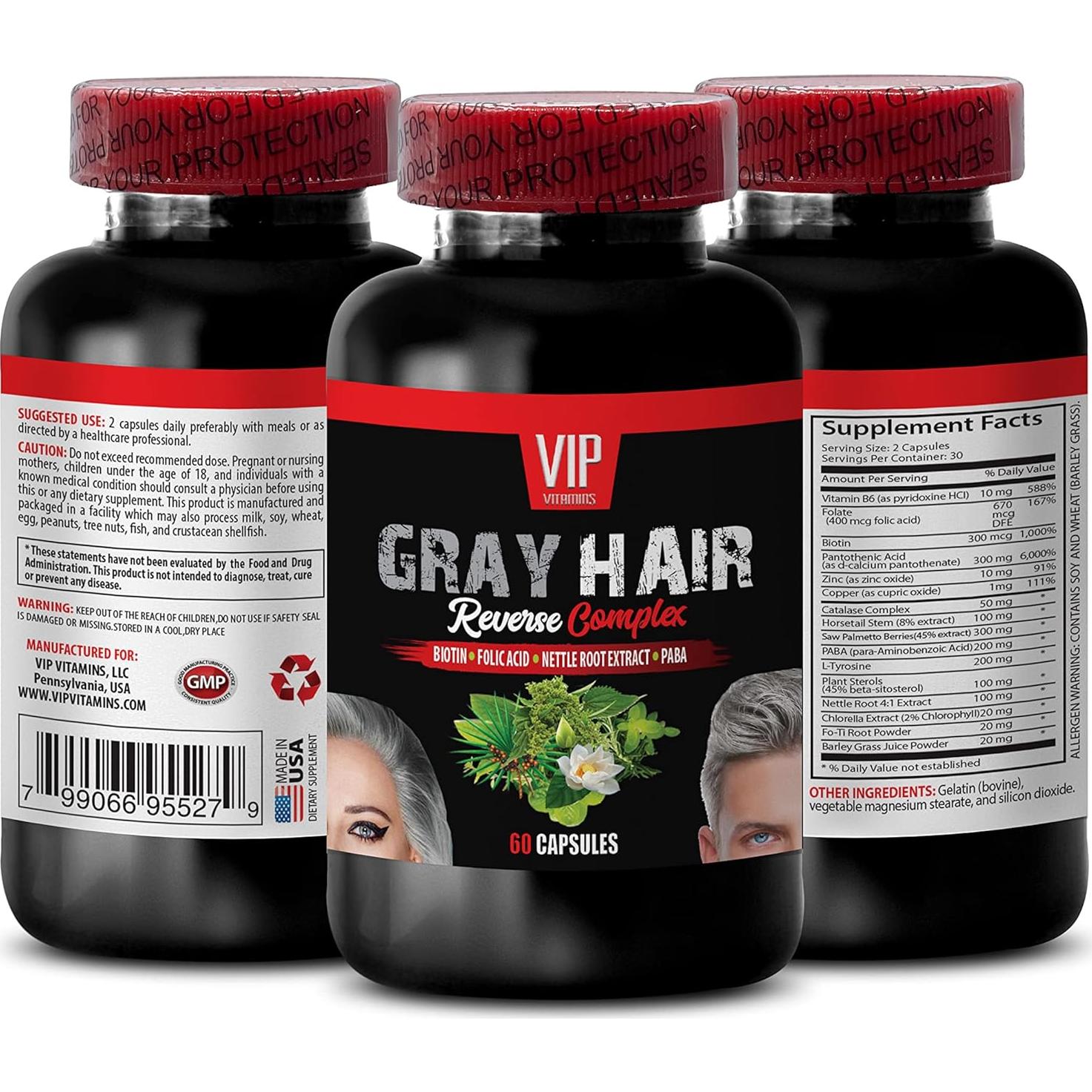 Biotina Complejo Catalasa 120 Cápsulas - Cabello Canoso