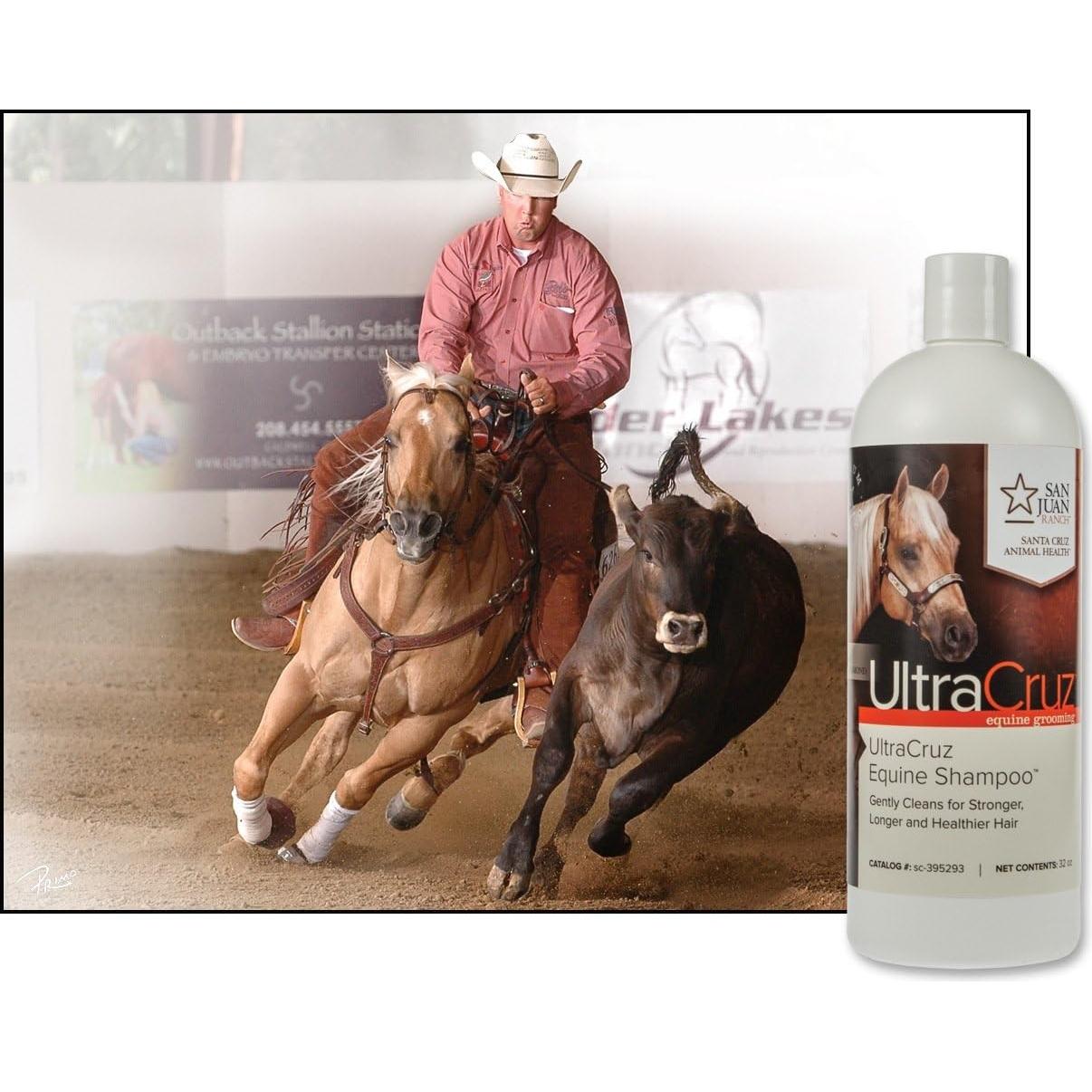 Champú para Caballos UltraCruz 946 ml - Hidrata y Fortalece