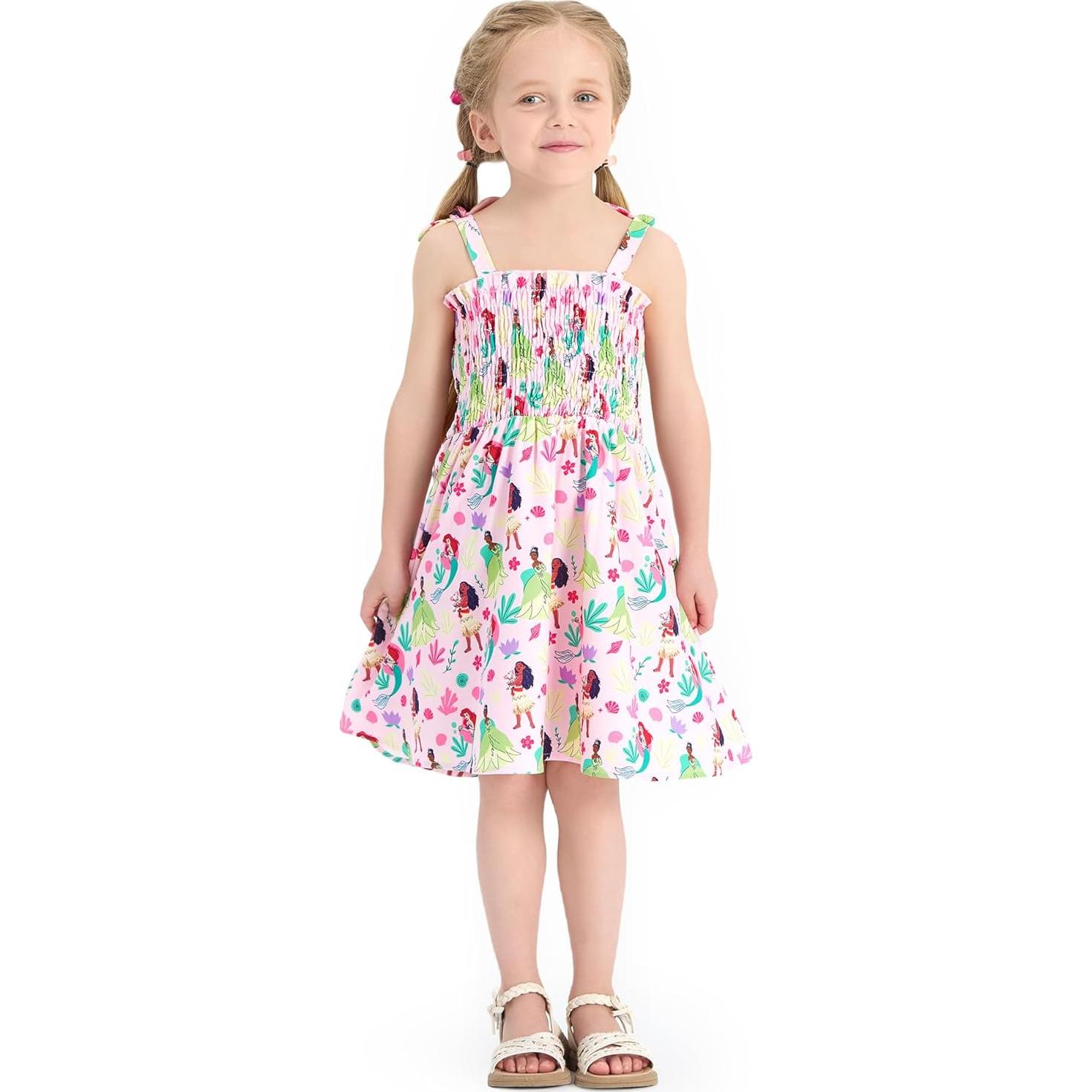 Vestido de Verano Disney Princess Elsa 2T Rosa Claro