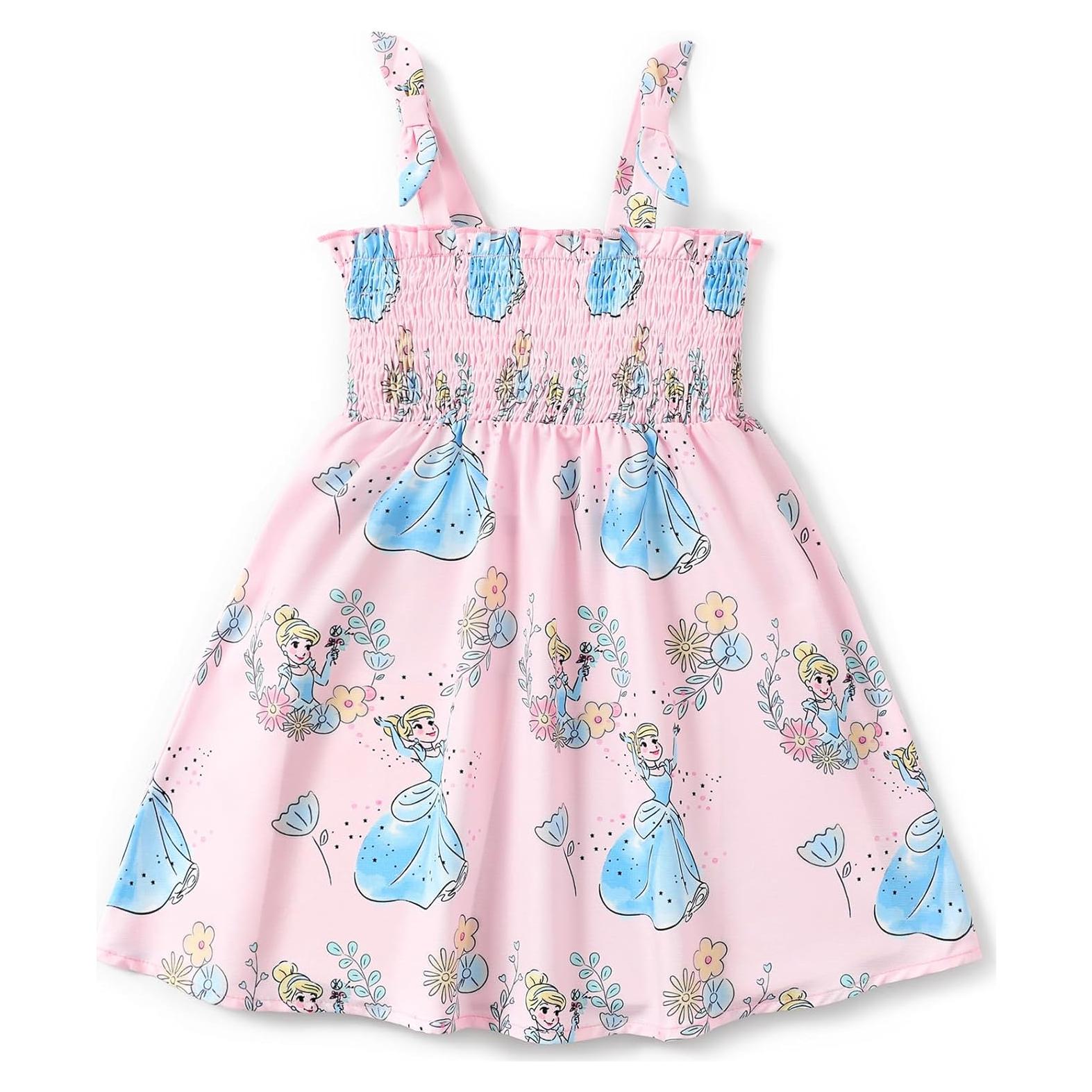 Vestido de Verano Disney Princess Elsa para Niña 3-4T Rosa