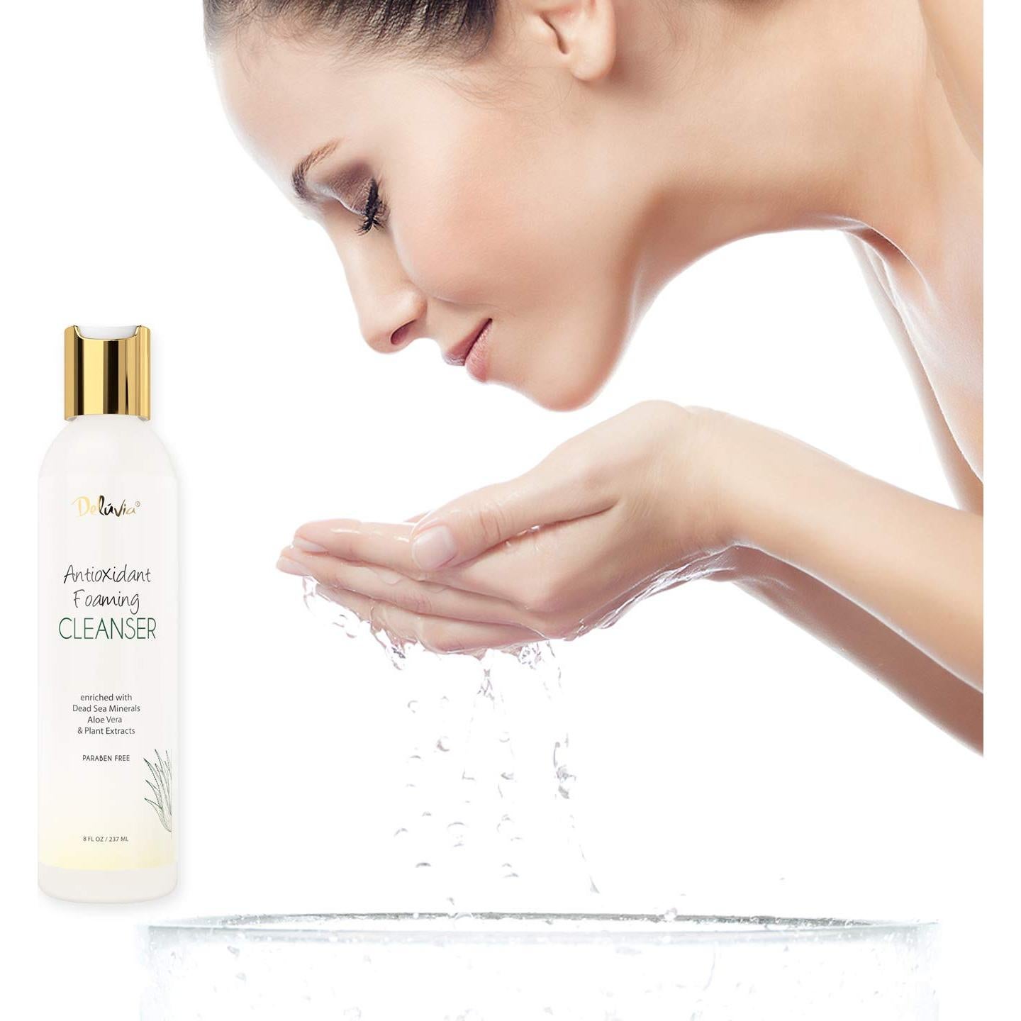 Limpiador Facial Espumoso Deluvia 236.6 ml - Hidratante Suave