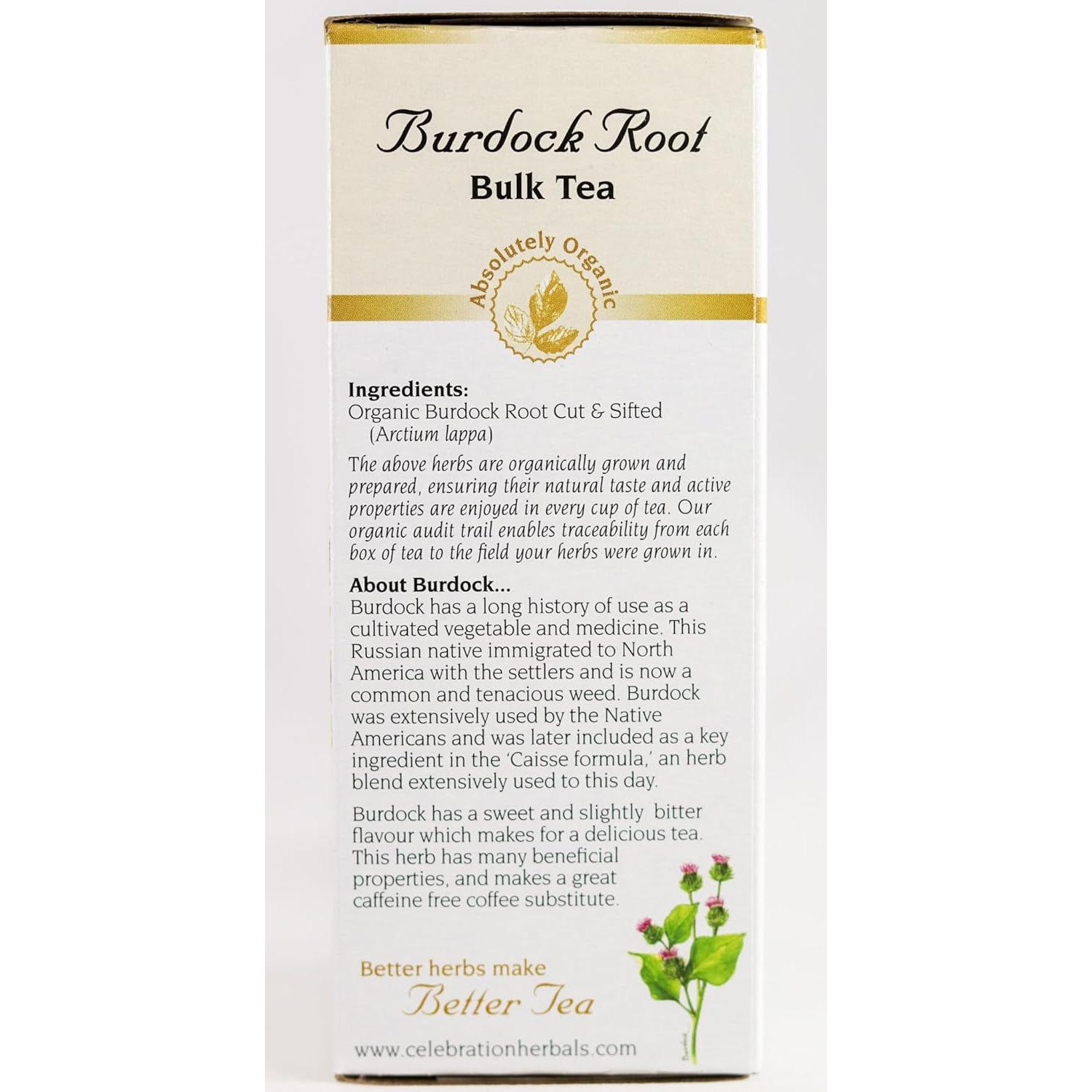 Raíz de Bardana Orgánica 60 g Celebración Herbals