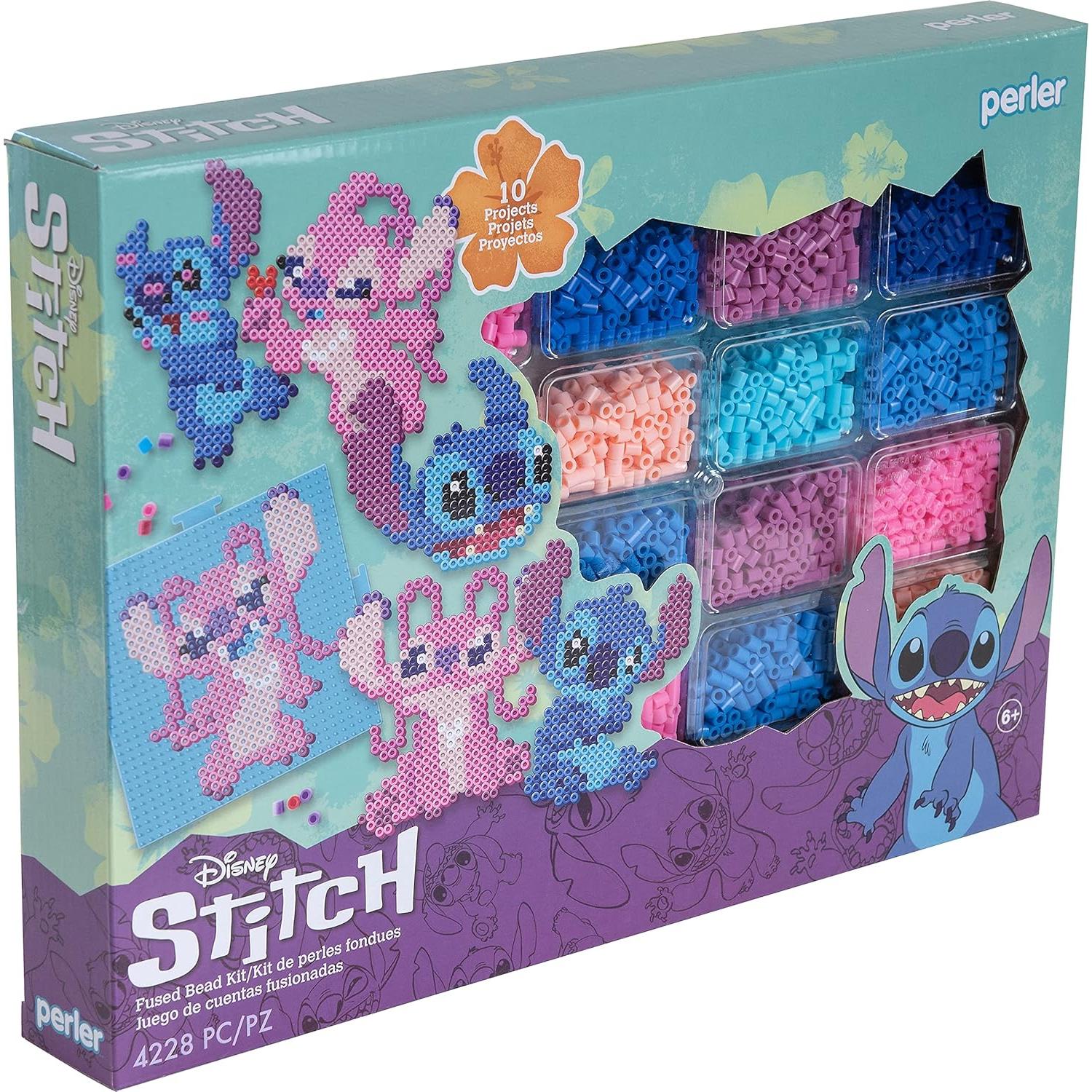 Kit Manualidades Perler Disney Stitch 4225 Cuentas Multicolor