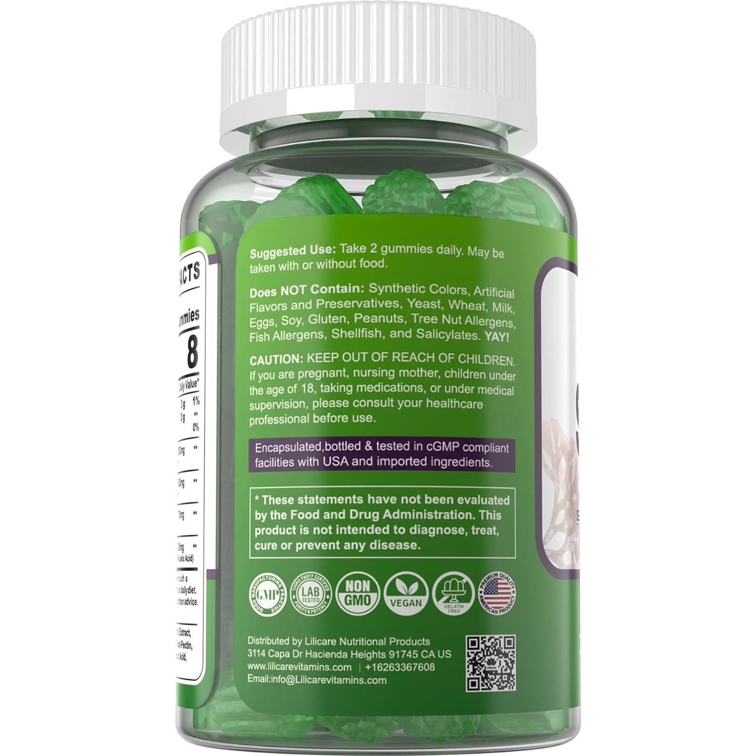 Gominolas de Musgo Marino Lilicare 60 Unidades Veganas