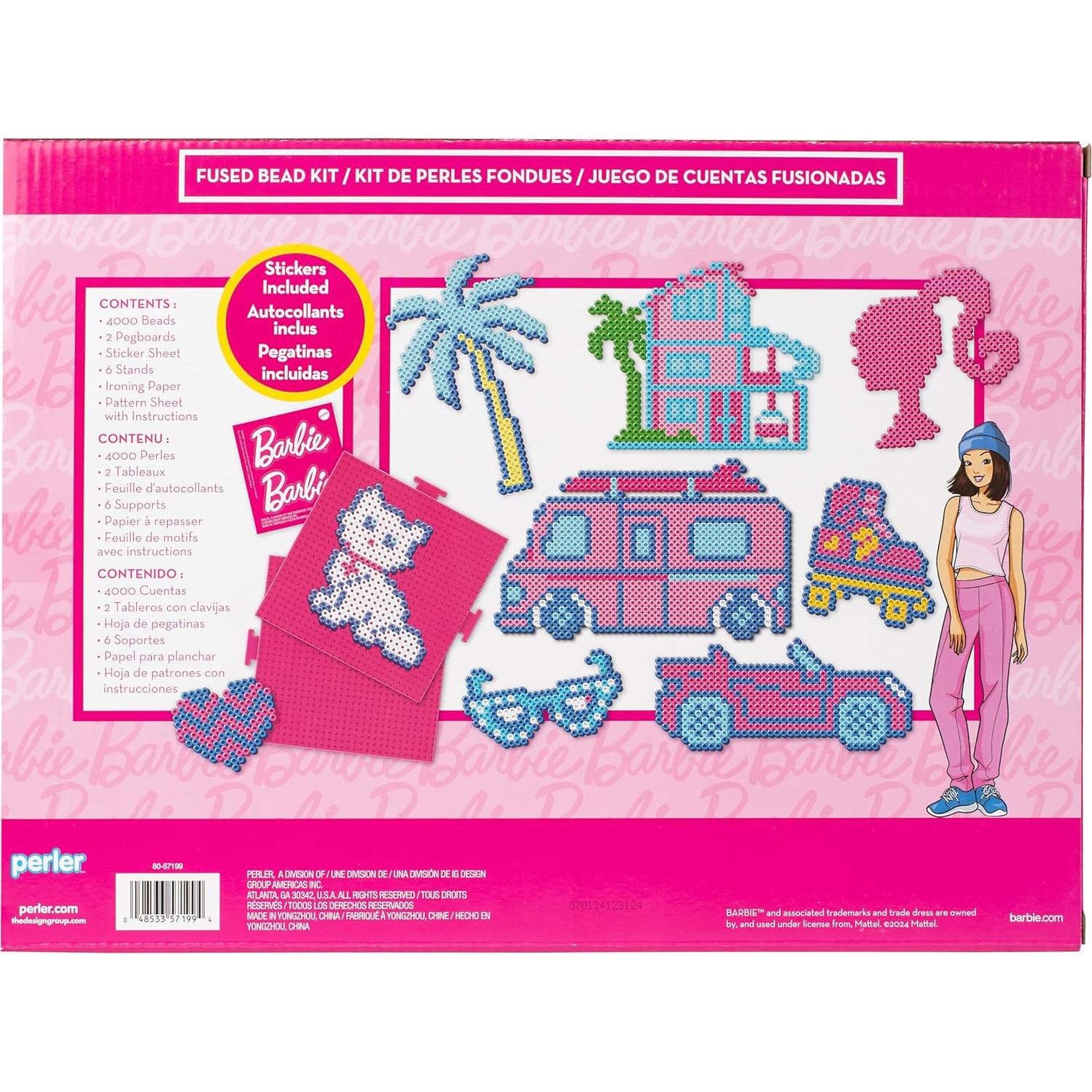 Kit de Perlas Fusionadas Perler Barbie 4011 Piezas