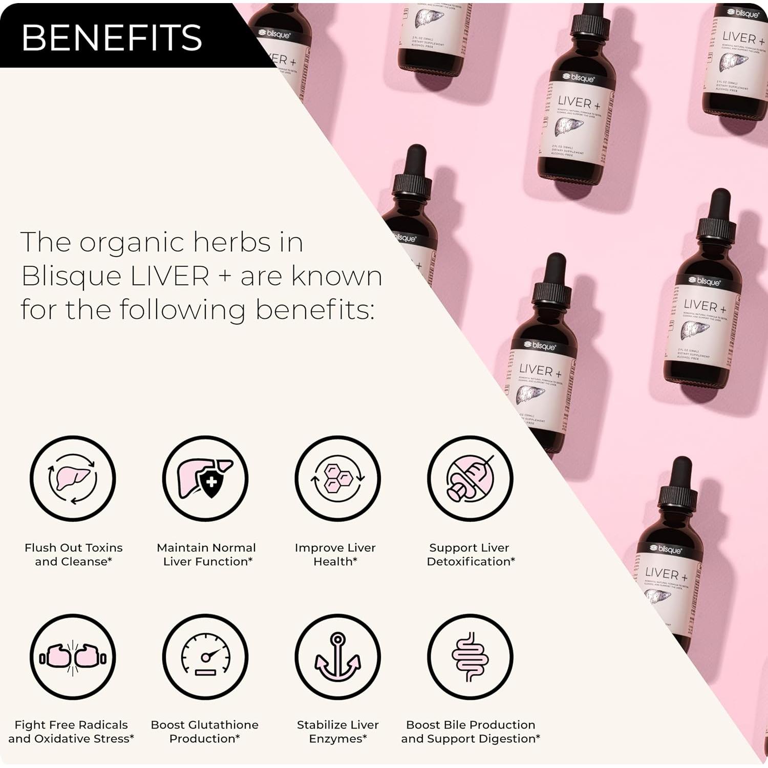 Suplemento Hepático Blisque LIVER+ 56.7g - Desintoxicación y Energía