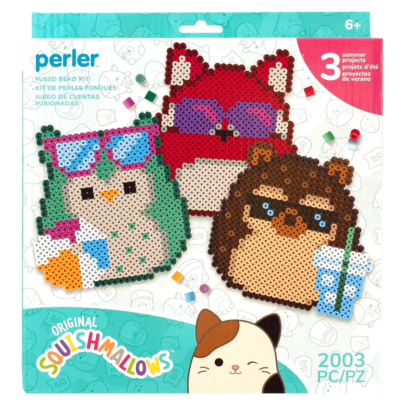 Kit Perler Squishmallows 2000 Piezas Manualidades