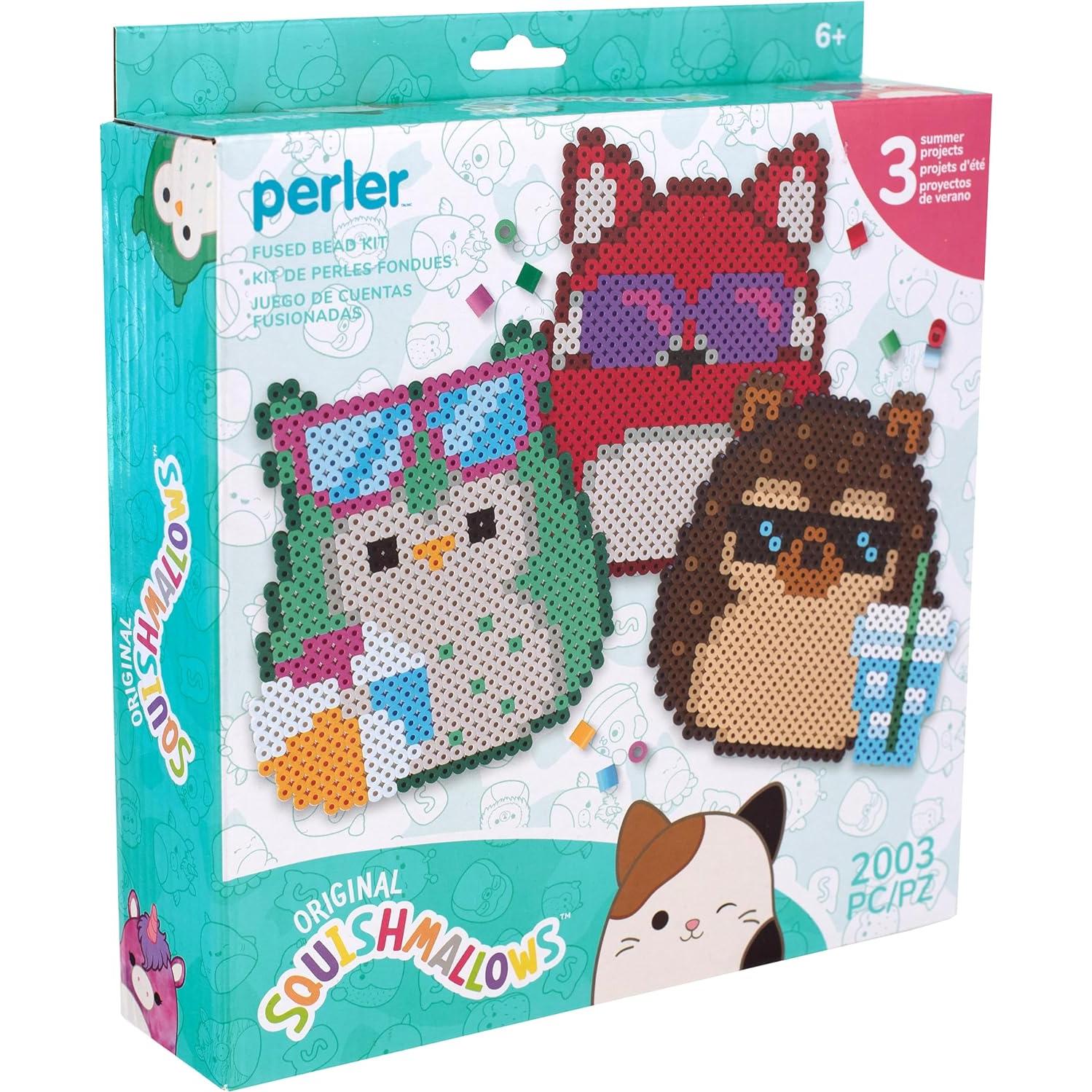 Kit Perler Squishmallows 2000 Piezas Manualidades