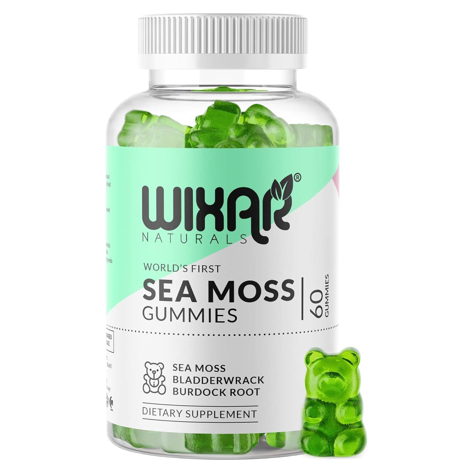 Gomitas de Musgo Marino WIXAR NATURALS 60 unidades - Veganas