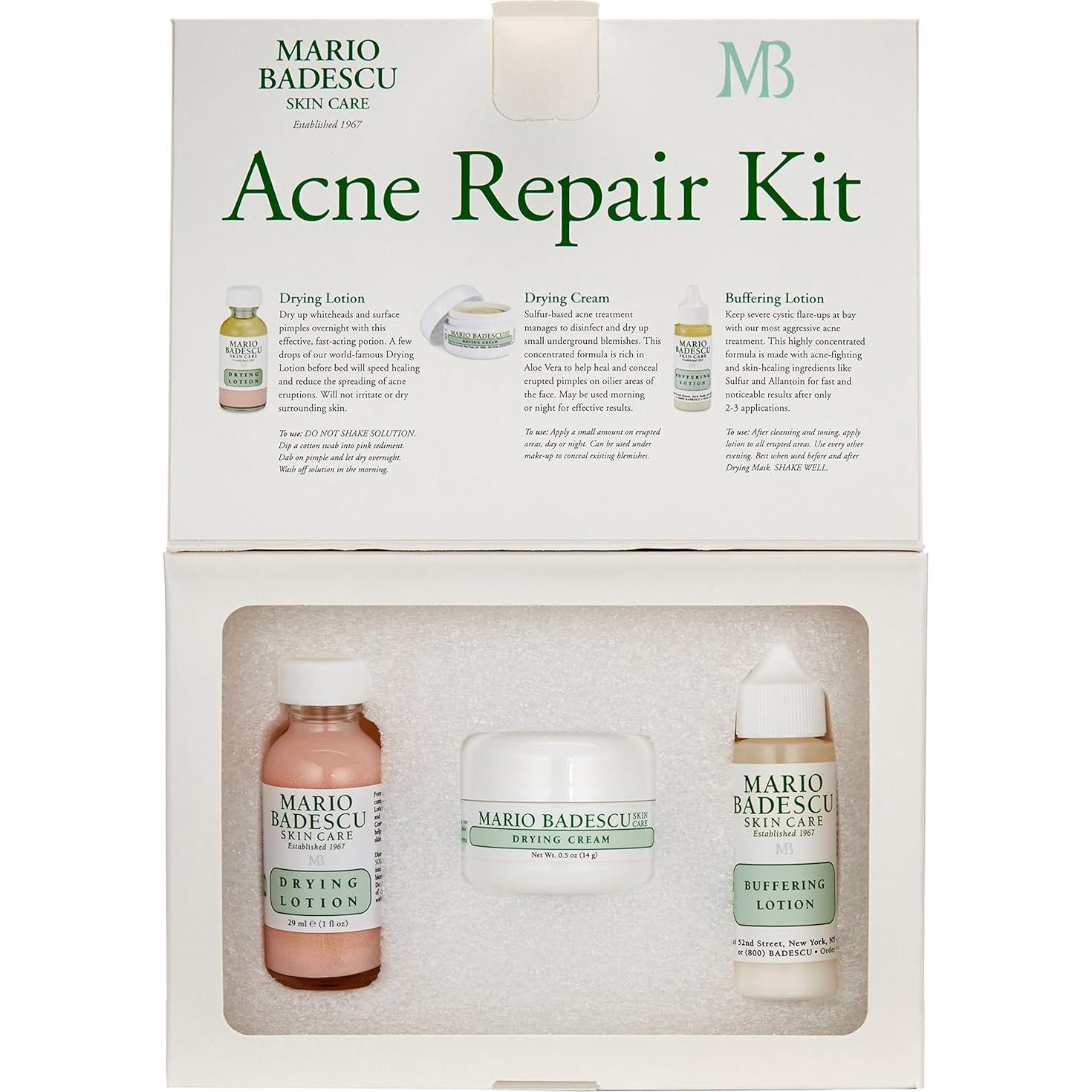 Kit de Cuidado Facial para Acné Mario Badescu - 3 Productos
