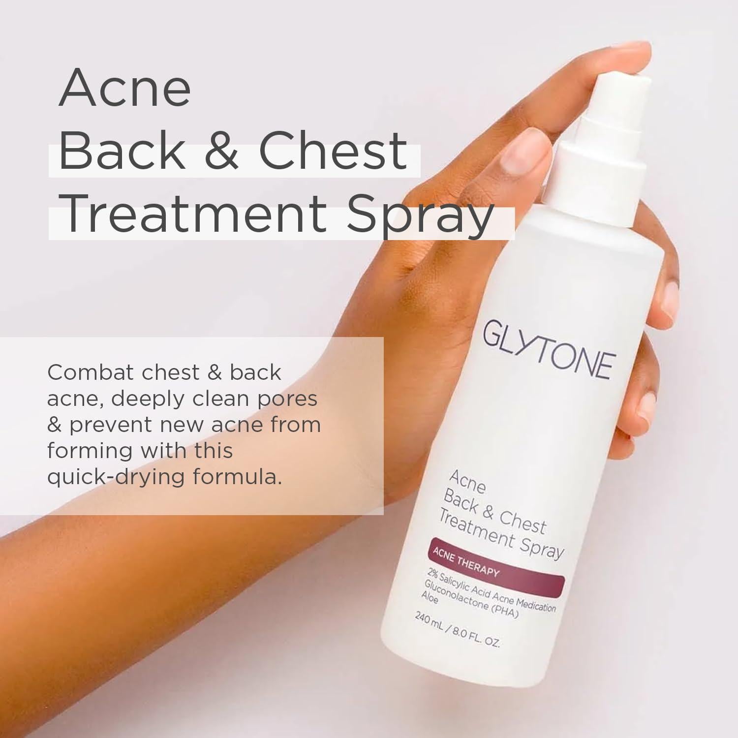 Glytone Spray para Acné Corporal 236.6 ml - 2% Ácido Salicílico