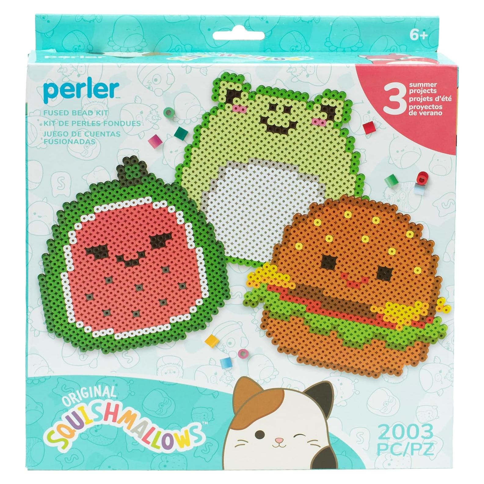 Kit de Perlas Fusionadas Perler Squishmallows 2000 Piezas