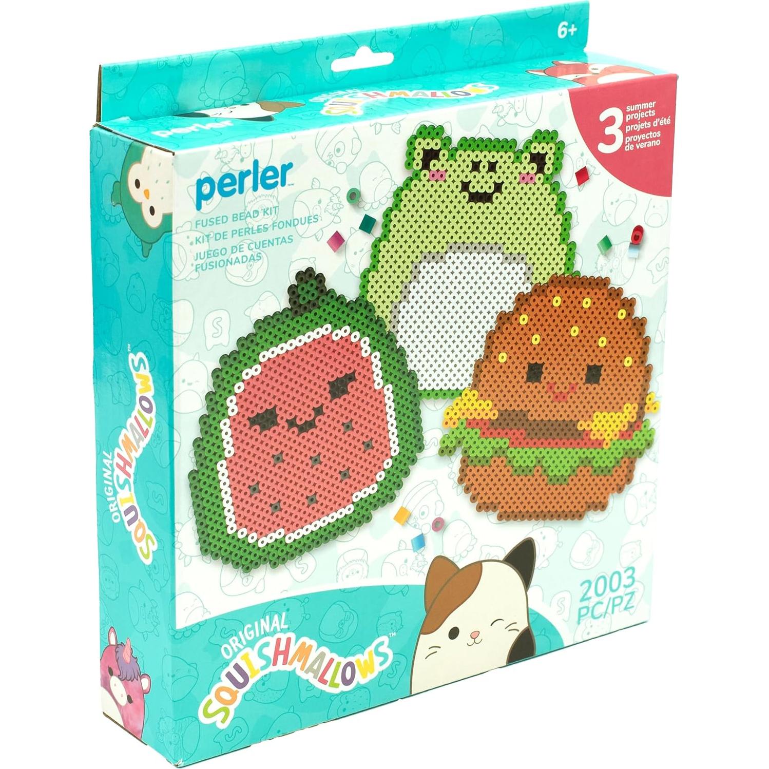 Kit de Perlas Fusionadas Perler Squishmallows 2000 Piezas