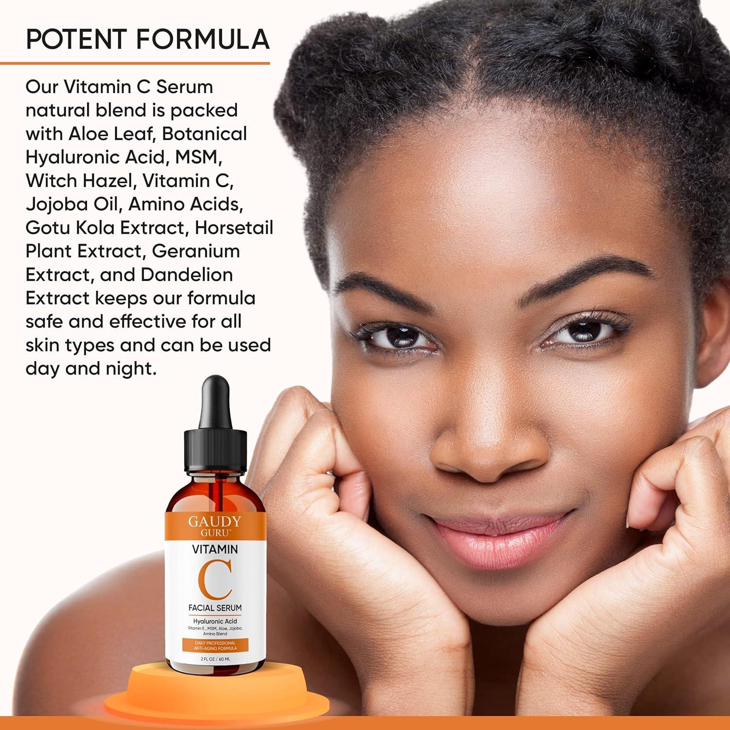 Suero Facial Anti Envejecimiento Gaudy Guru 56.7g Vitamina C