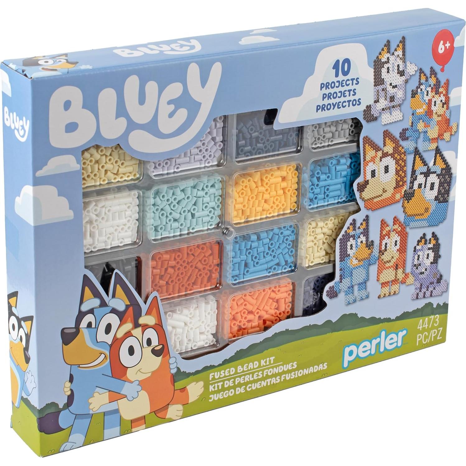 Kit Perler Bluey Deluxe 4470 Piezas Multicolor
