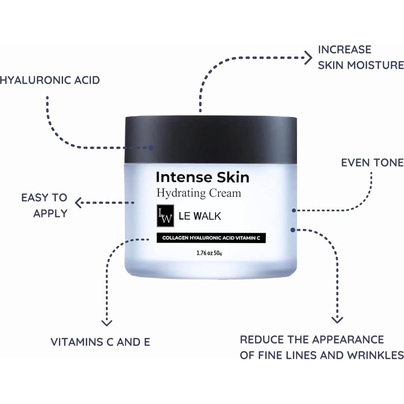 Conjunto Suero y Crema Hidratante Le Walk - 80g Antienvejecimiento