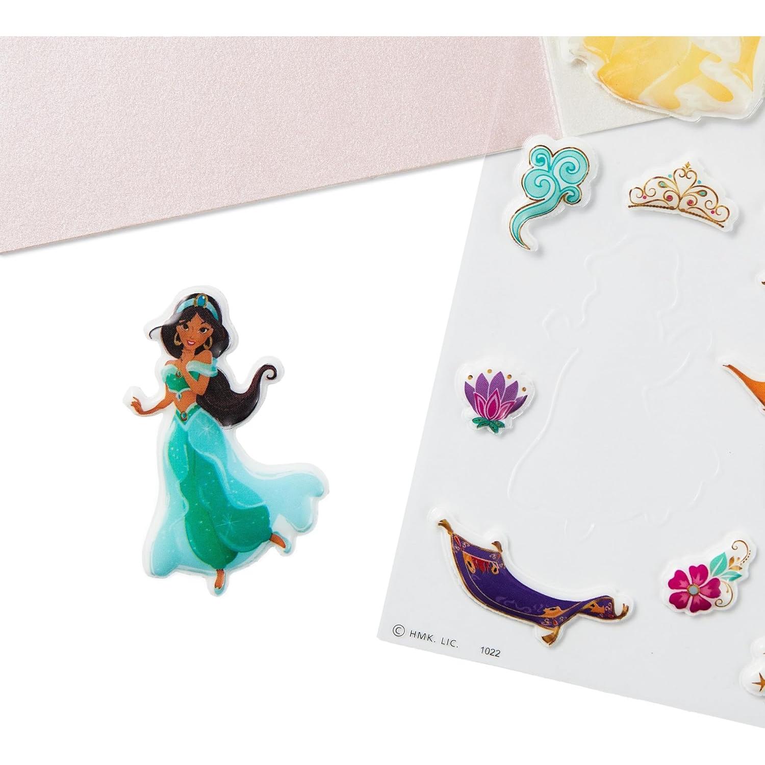 Tarjeta de Cumpleaños Hallmark Disney Princesas con Stickers