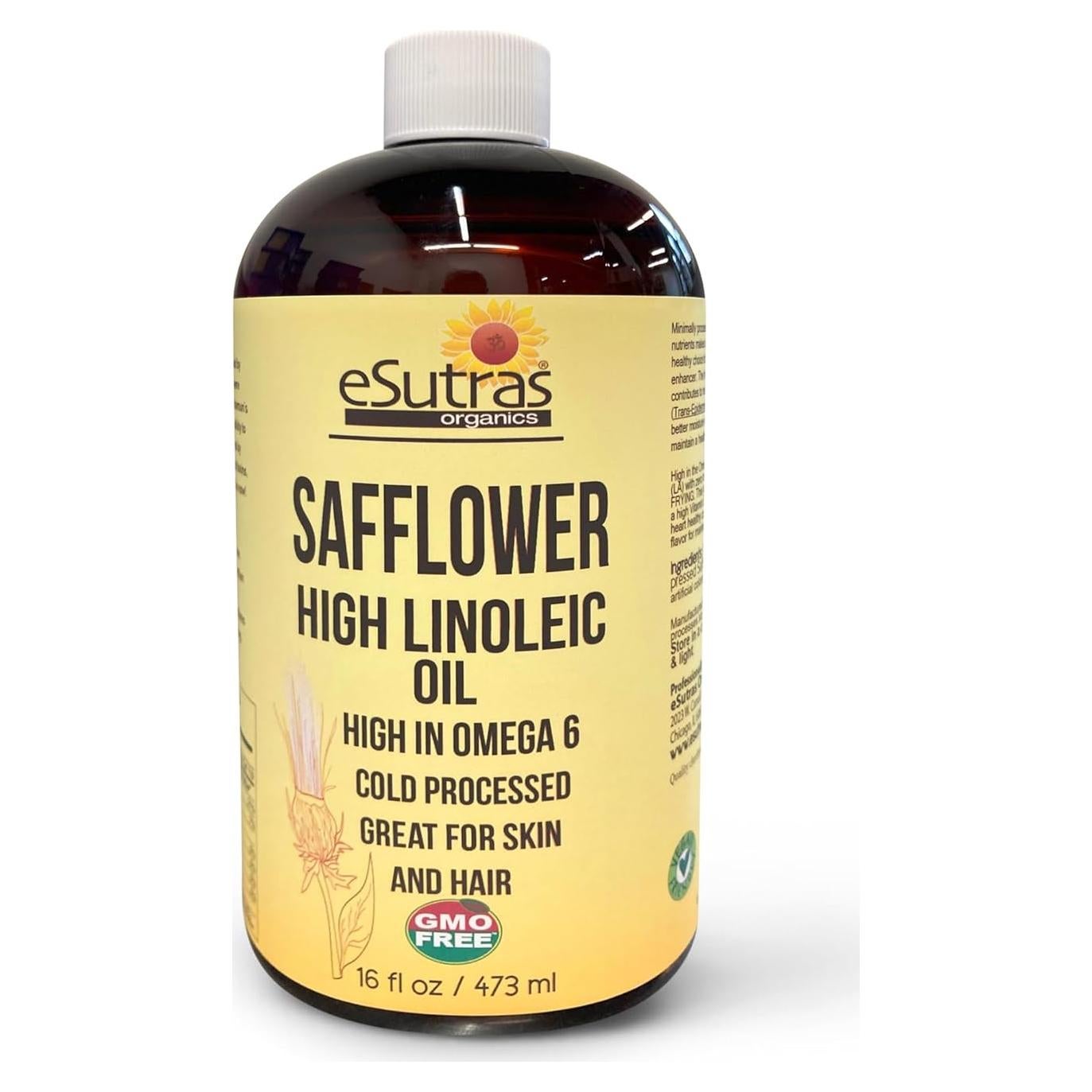 Aceite de Cártamo eSutras Organics 473 ml - Hidratante Natural