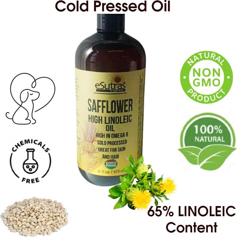 Aceite de Cártamo eSutras Organics 473 ml - Hidratante Natural