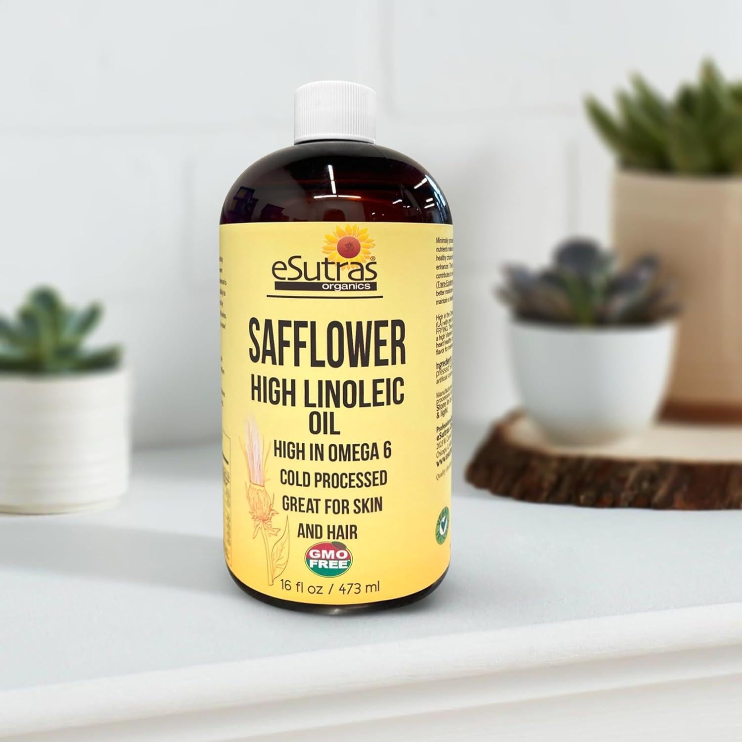 Aceite de Cártamo eSutras Organics 473 ml - Hidratante Natural