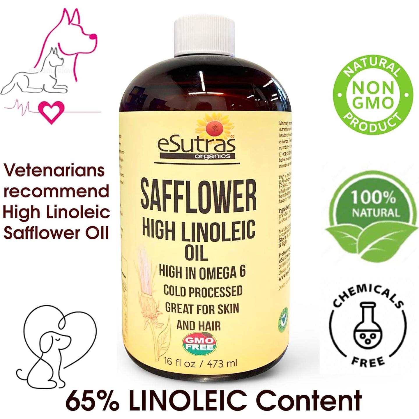 Aceite de Cártamo eSutras Organics 473 ml - Hidratante Natural