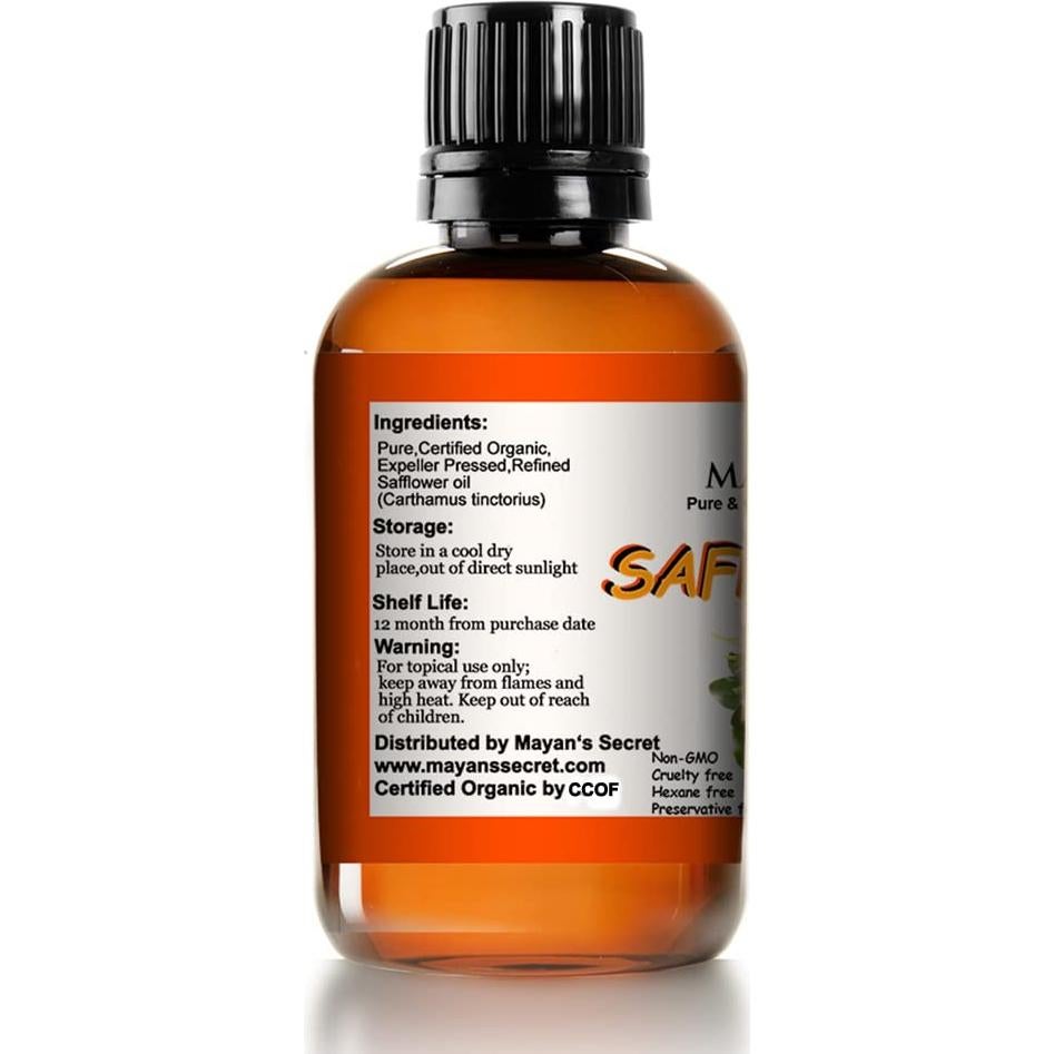 Aceite de Semilla de Cártamo Orgánico Mayan's Secret 118ml