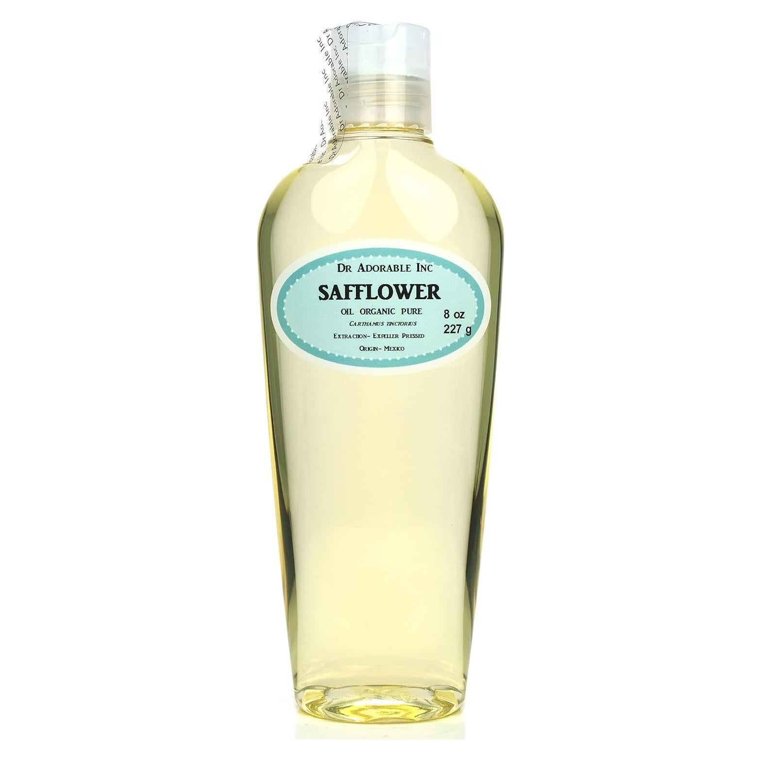 Aceite de Cártamo Orgánico Dr Adorable 227 g Prensado en Frío