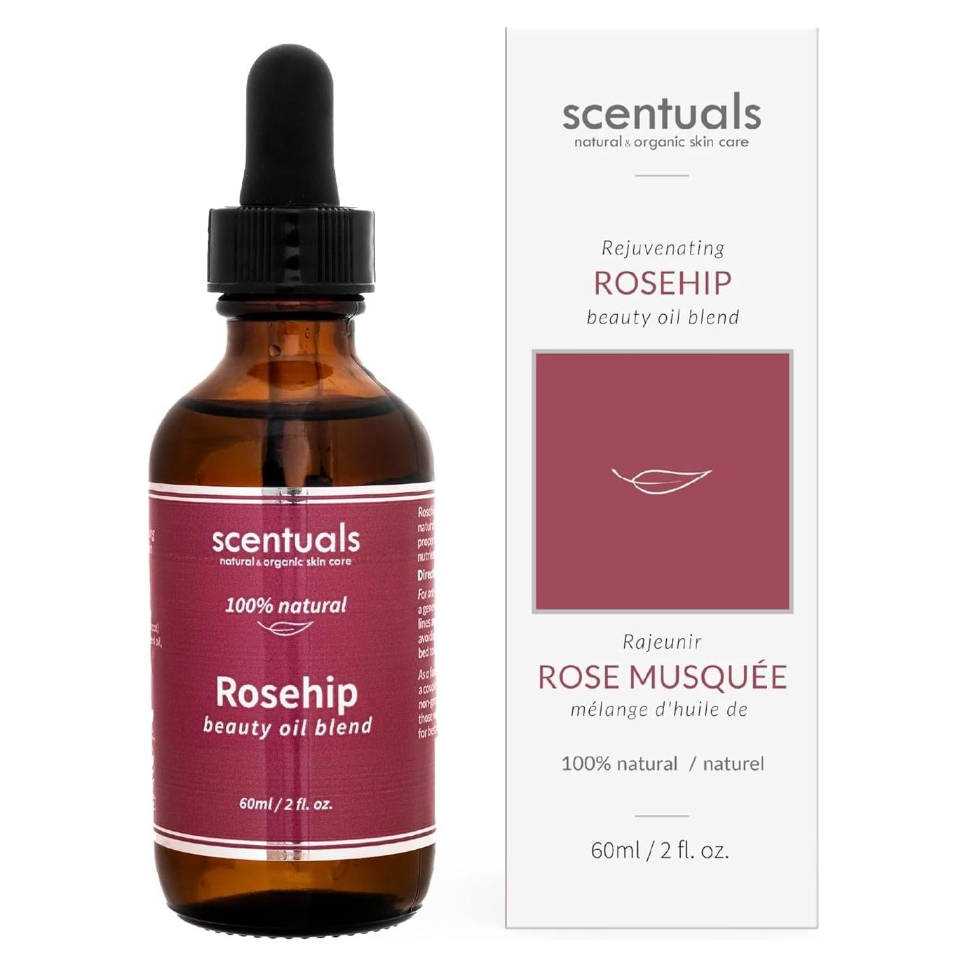 Aceite Facial Hidratante Scentuals Rosa Mosqueta 60 ml