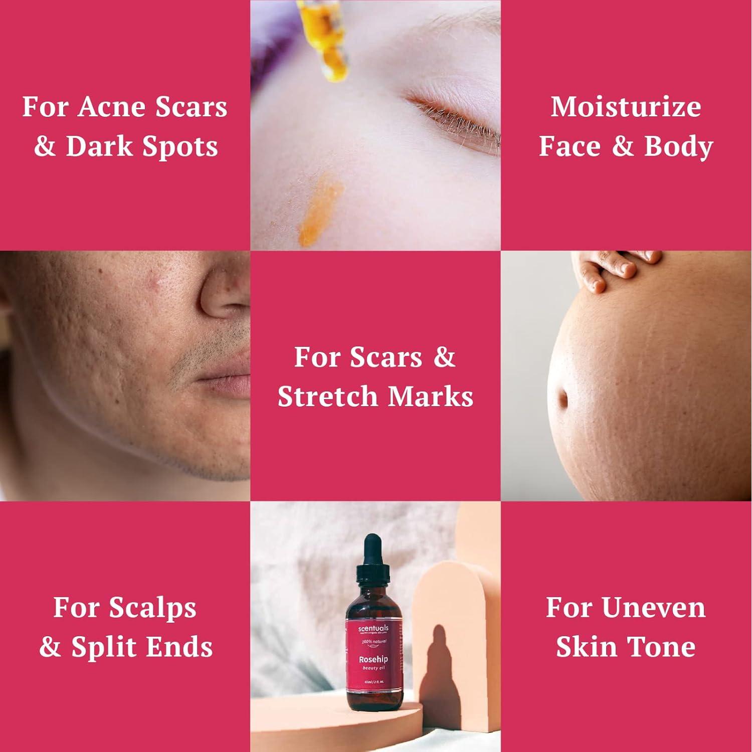 Aceite Facial Hidratante Scentuals Rosa Mosqueta 60 ml