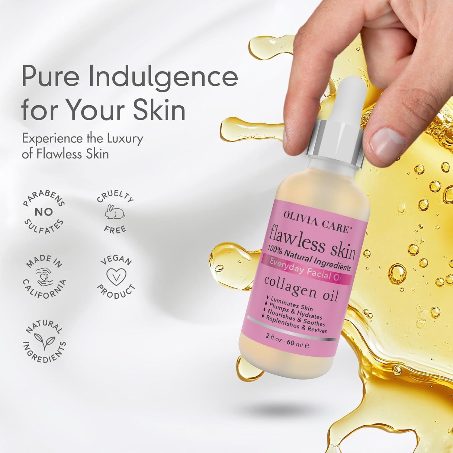 Aceite Facial de Colágeno Olivia Care 59 ml - Hidratante Natural