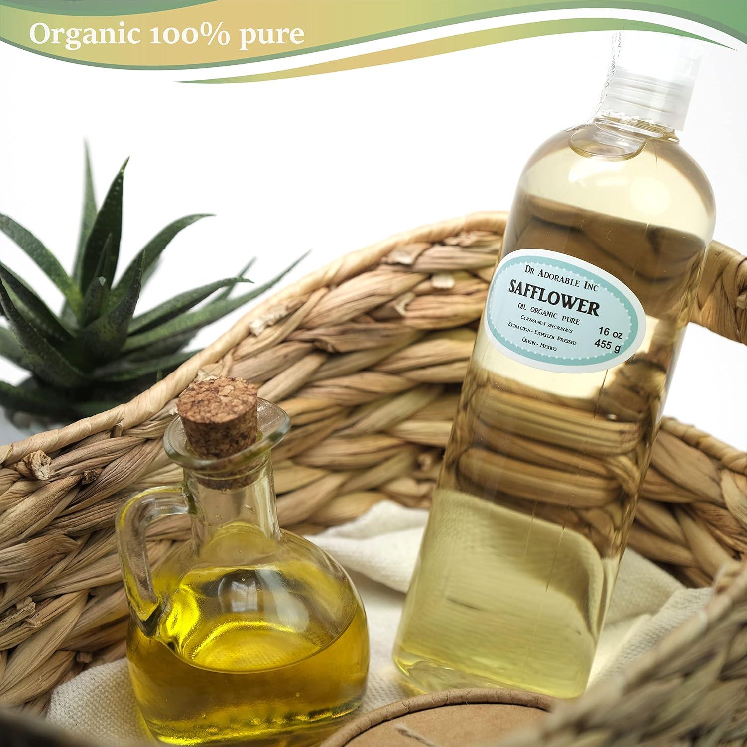 Aceite de Cártamo Dr Adorable 473 ml 100% Puro Orgánico