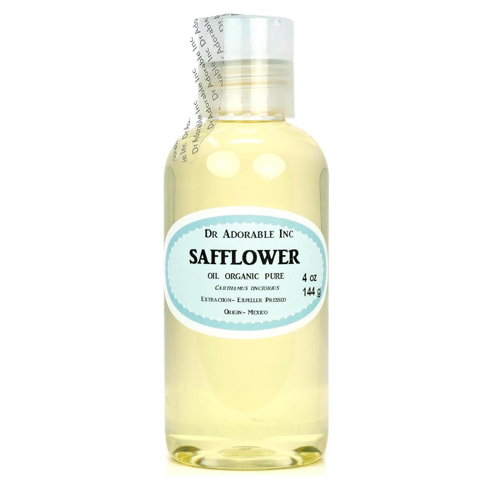 Aceite de Cártamo 113.4 g Dr Adorable 100% Puro Orgánico