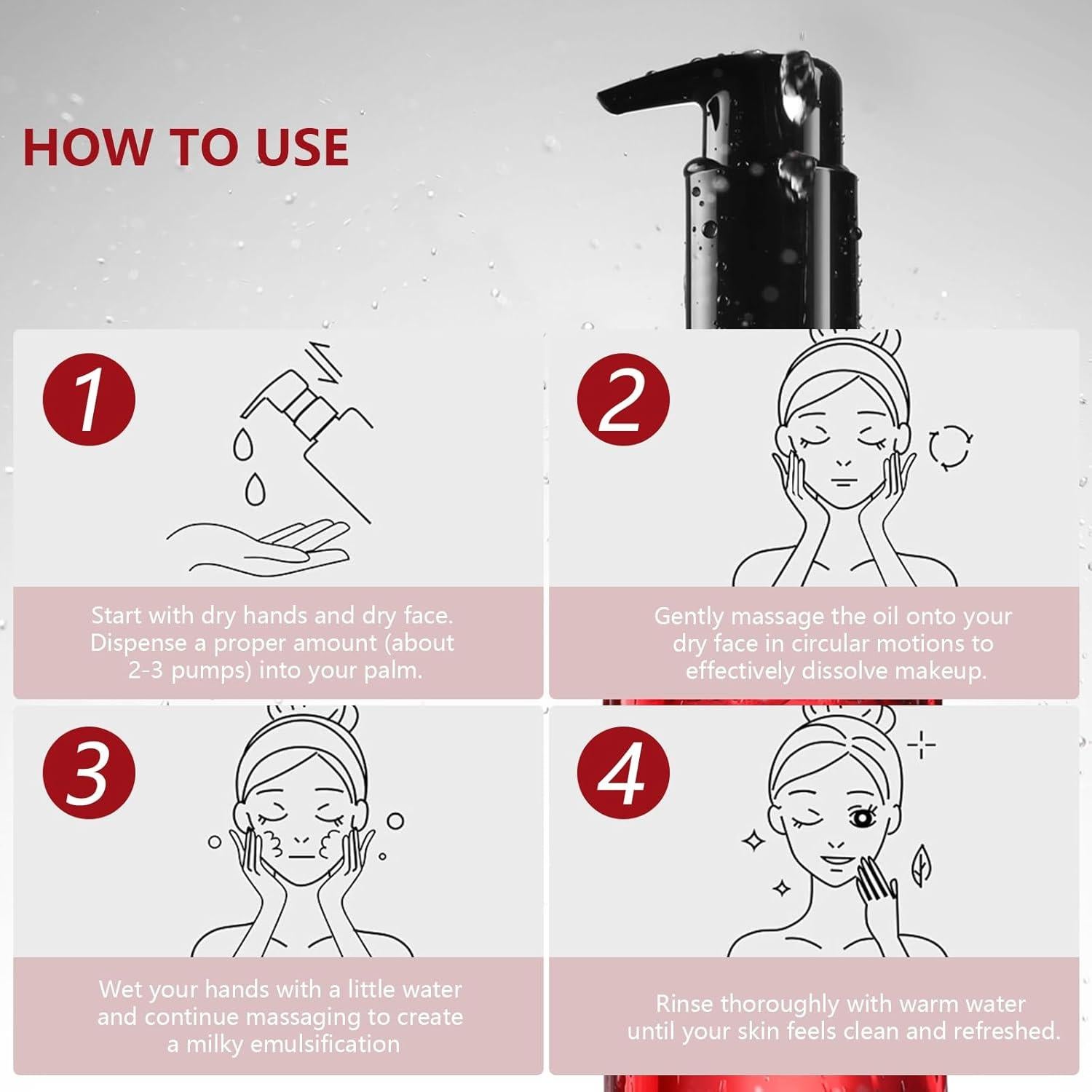 Aceite Limpiador Profundo de Semilla de Cáñamo 200ml - Control Suave de Poros