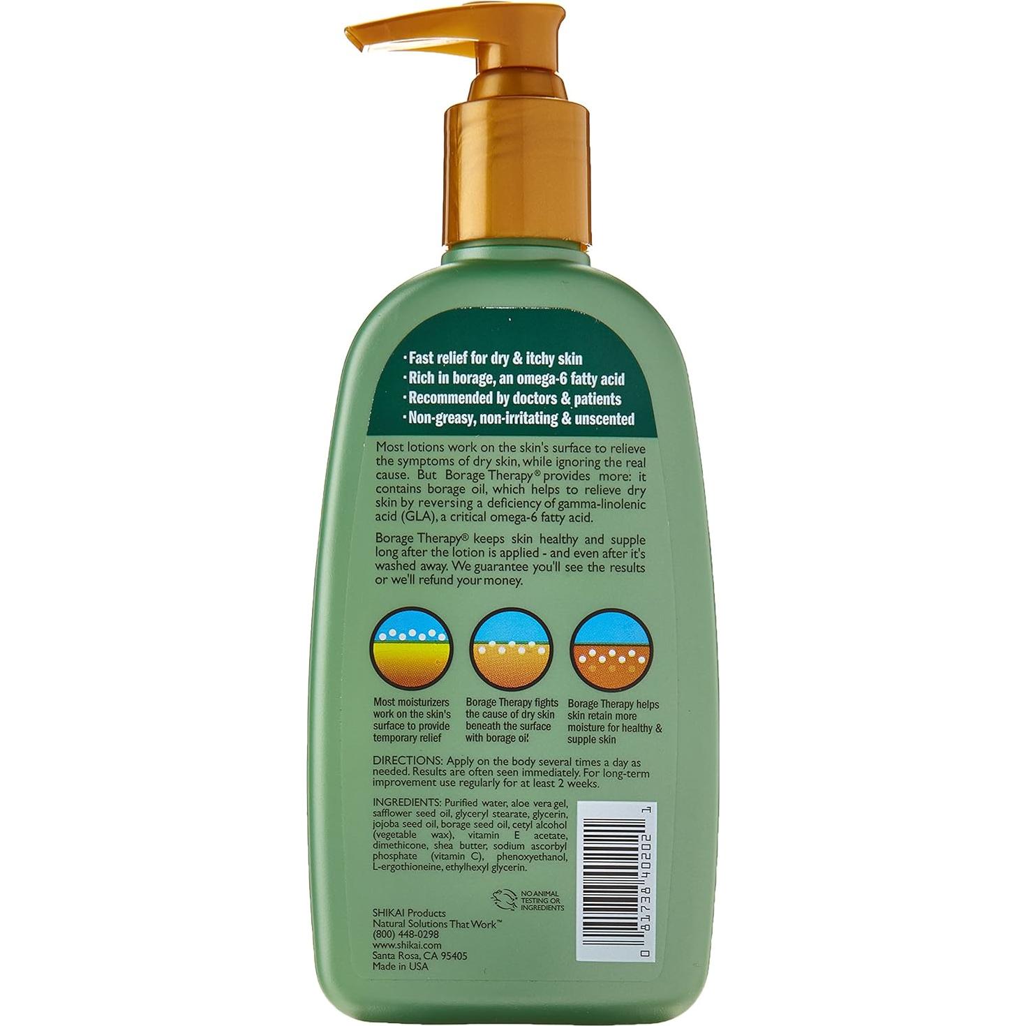 Terapia para Piel Seca ShiKai Borage 240 ml Sin Fragancia