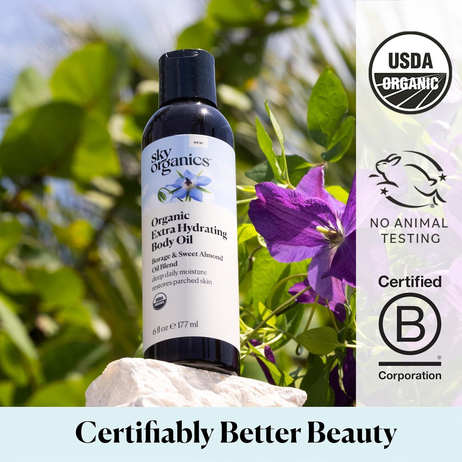 Aceite Corporal Hidratante Orgánico Sky Organics 177 ml