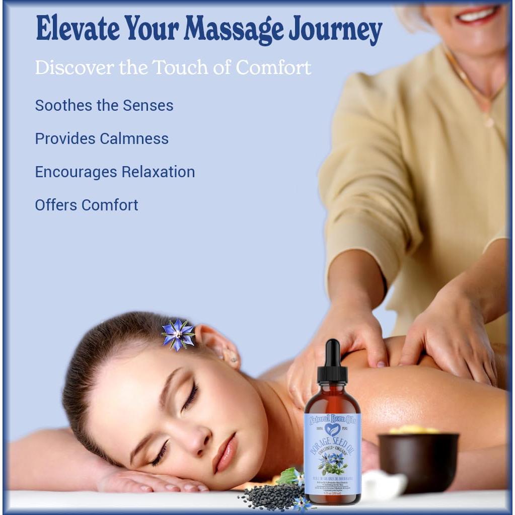 Aceite de Semilla de Borraja Natural 113g - GLA 100% Puro